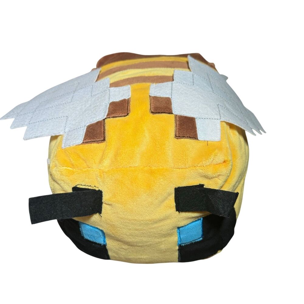 Minecraft Plush Bee Pillow Buddy 12" Yellow Stuffed Animal Kids Toy Video Game